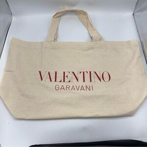 VALENTINO GARAVANI XL CANVAS TOTE BAG